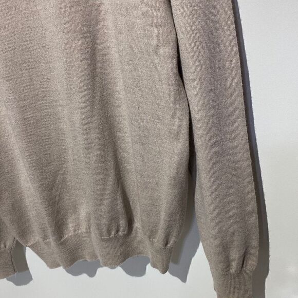 Pronto Uomo Men's Extra Fine Merino Wool Long Sleeve Sweater Gray Size XL - Picture 11 of 11
